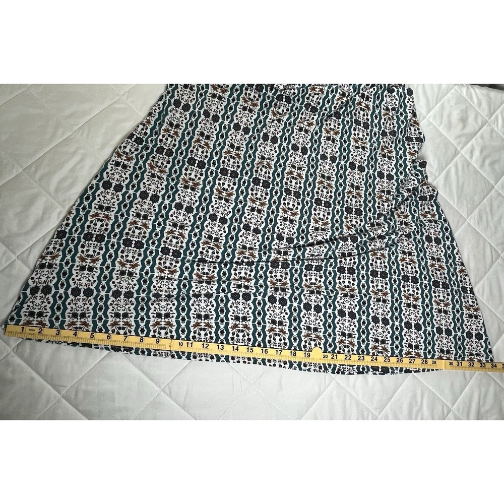 Loveappella Skirt Womens Medium Petite Boho Midi Maxi Stretch Floral Casual - Picture 9 of 10